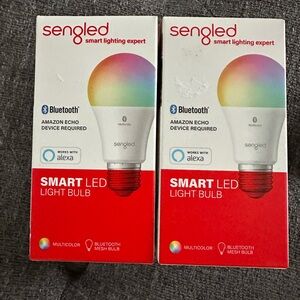Brand New (2 Boxes) B11-N11W Smart A19 LED Light Bulb Amazon Echo Not Included